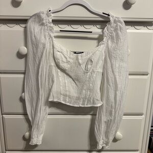 Lulu's White Long Sleeve Top